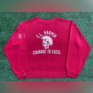 VTG 70’s Russell Athletic Gold Tag C.L Harper Mrs. Lockett Sweatshirt Womens 2XL